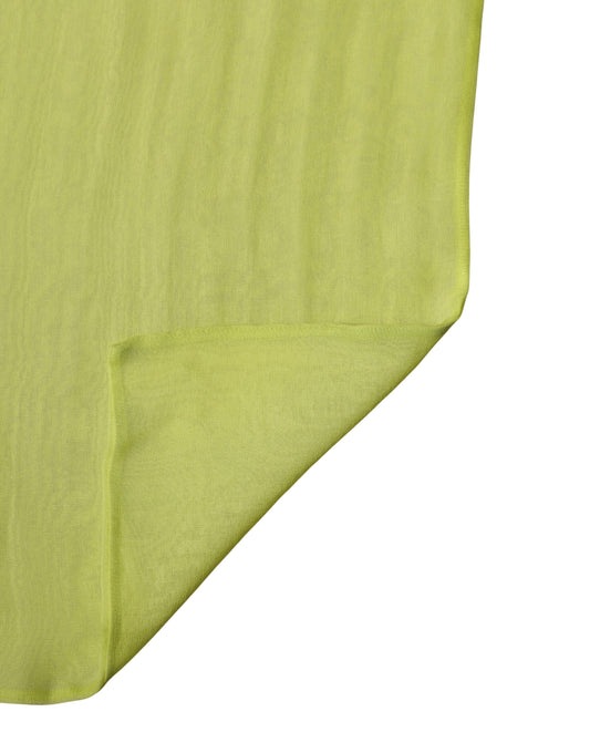 Dolce & Gabbana Yellow & Green Silk Sash Scarf