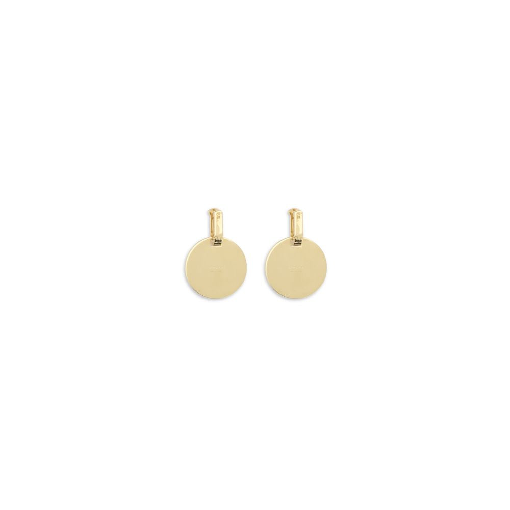 Versace Irradia Gold-Tone Medusa Coin Drop Earrings