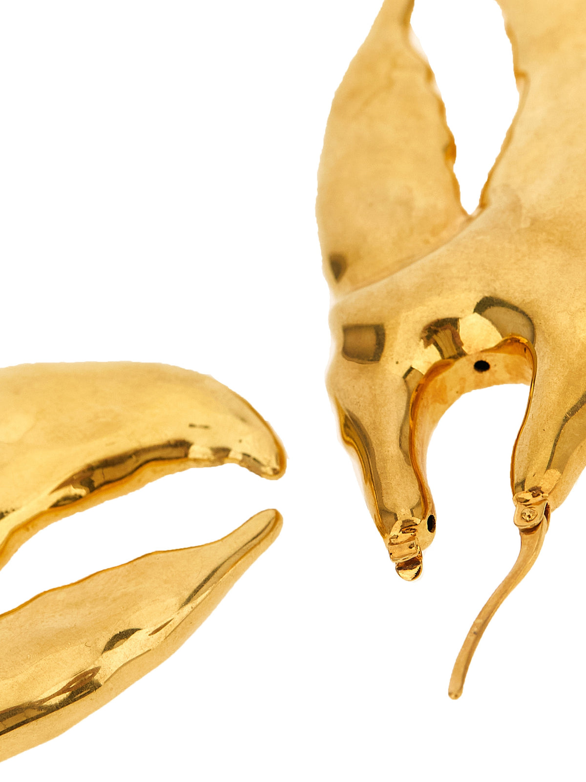 Jacquemus Les Boucles Homard Gold Lobster Claw Earrings