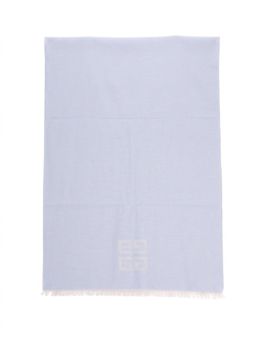Givenchy Pale Blue Wool Scarf