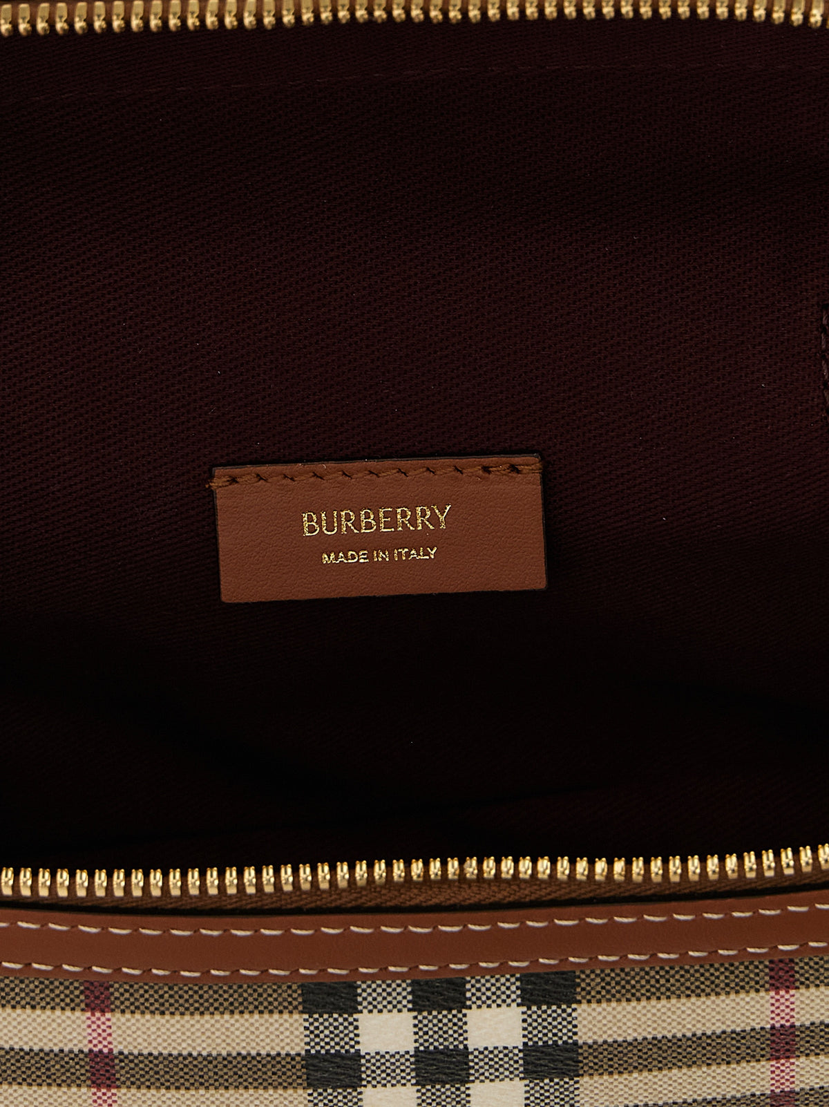 Burberry Vanity Mini Beige Check Crossbody Bag