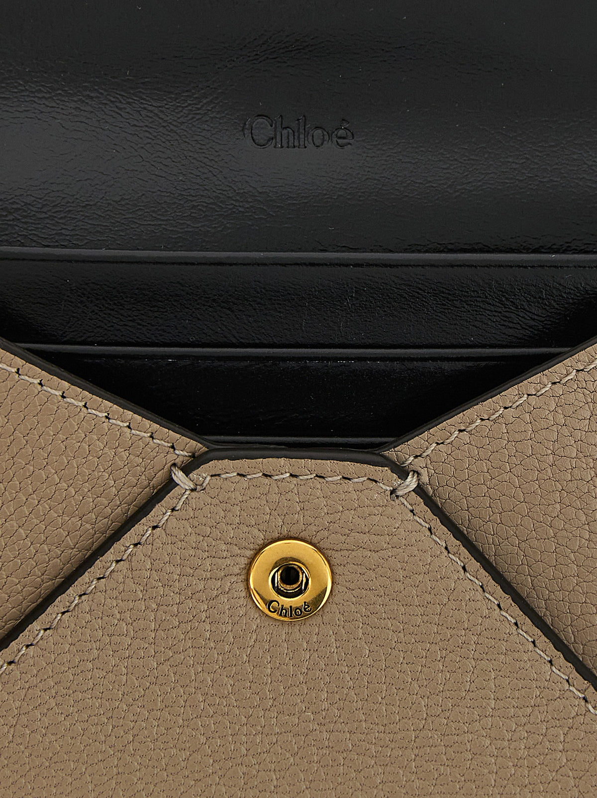 Chloé Envelope Beige Goatskin Leather Cardholder