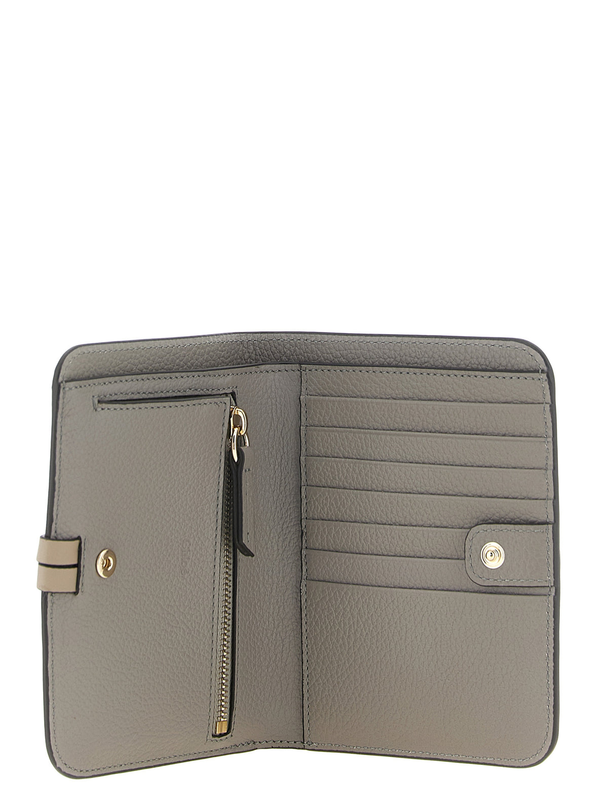Chloé Alphabet Grey Calf Leather Bi-Fold Wallet