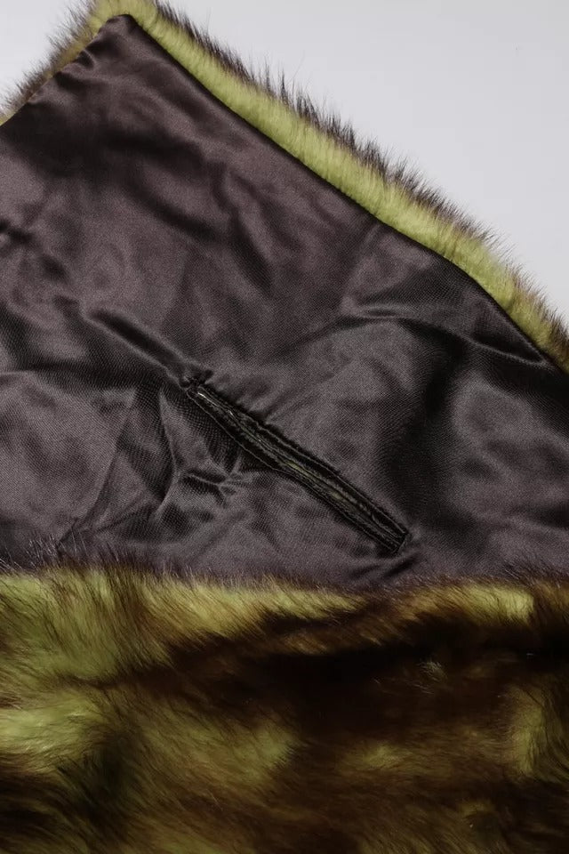 Dolce & Gabbana Multicolor Rat Mousquet Fur Wrap