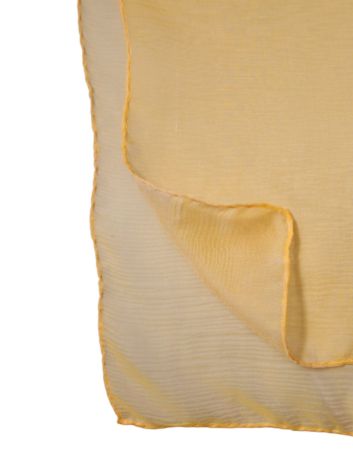 Dolce & Gabbana Yellow Silk Wrap Shawl
