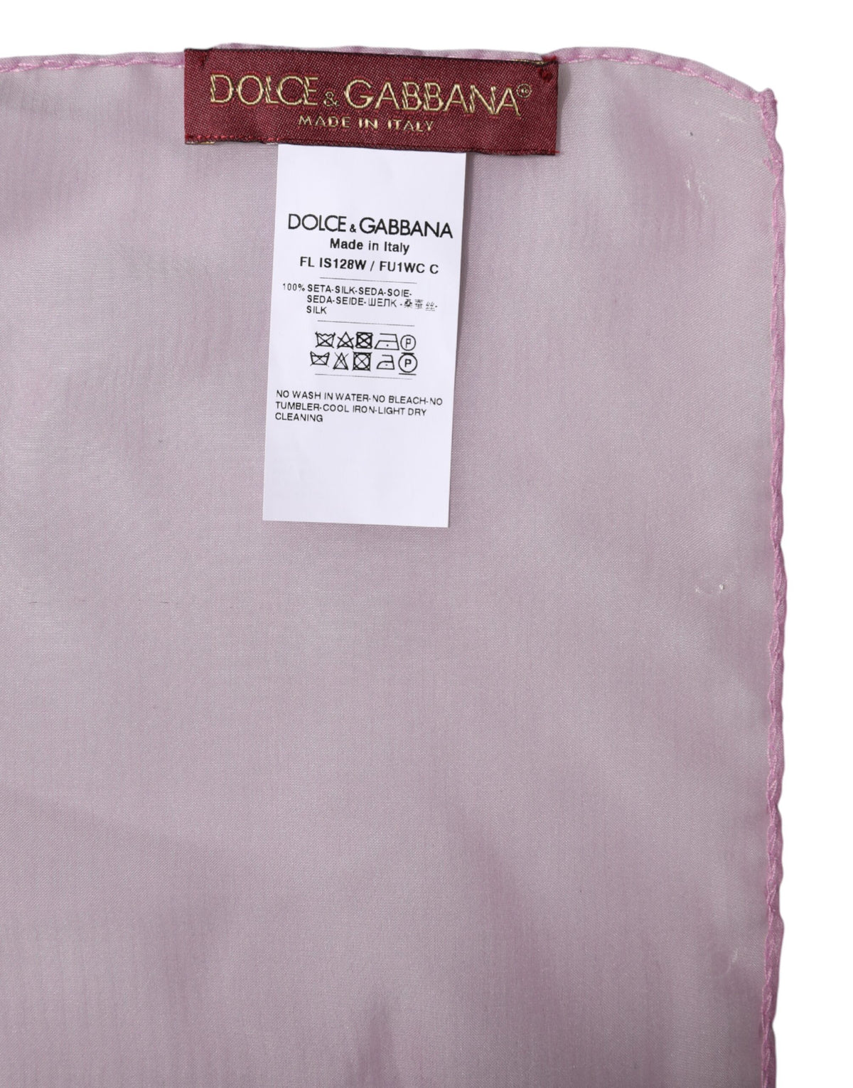 Dolce & Gabbana Pink Silk Wrap Shawl