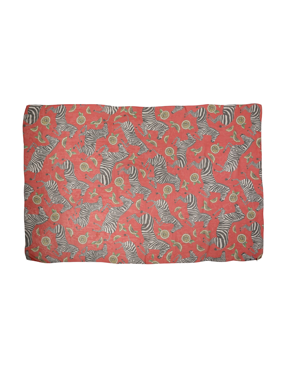Dolce & Gabbana Red Zebra Silk Stole