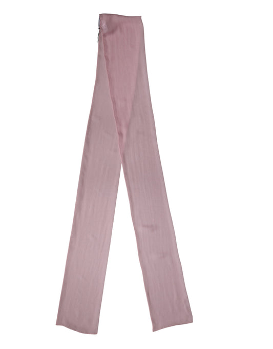Dolce & Gabbana Pink Silk Sash Scarf