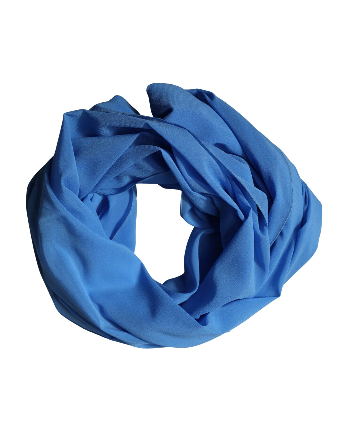 Dolce & Gabbana Blue Silk-Blend Stole