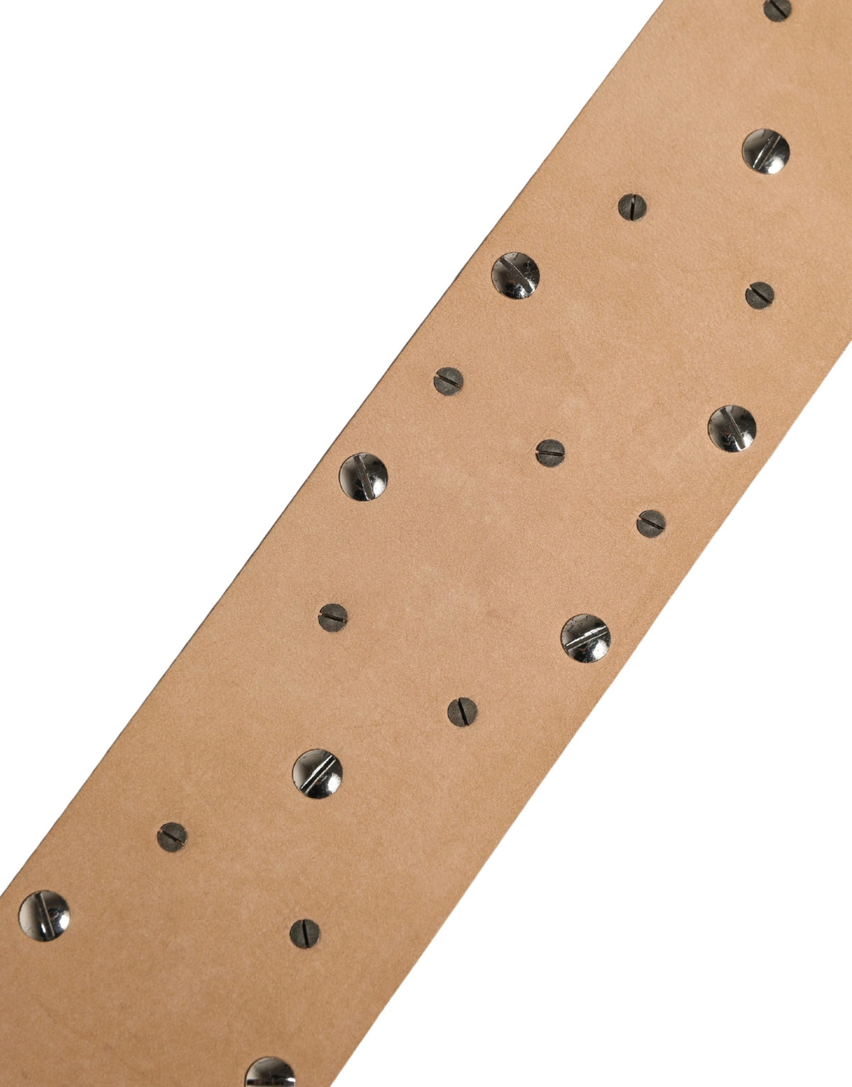 Dolce & Gabbana Silver Calf Leather Crystal-Embellished Waist Belt
