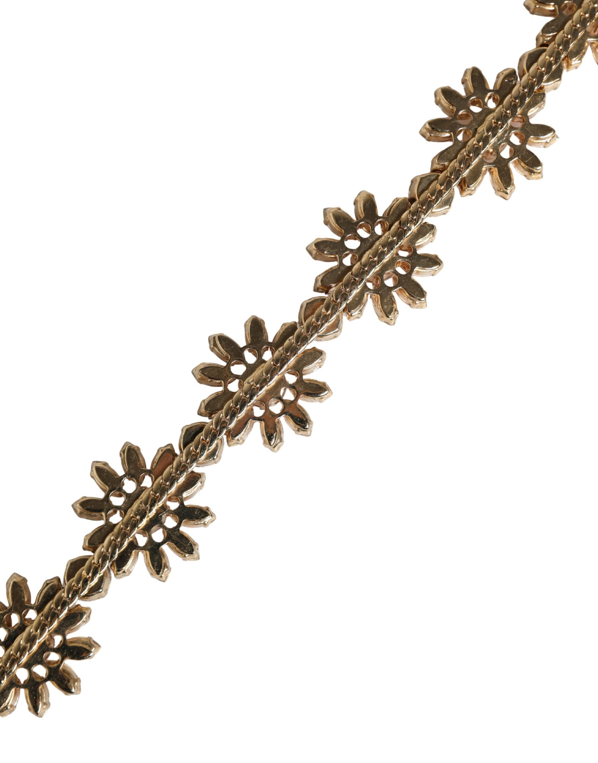 Dolce & Gabbana Red Daisy Crystal-Embellished Leather Waist Belt