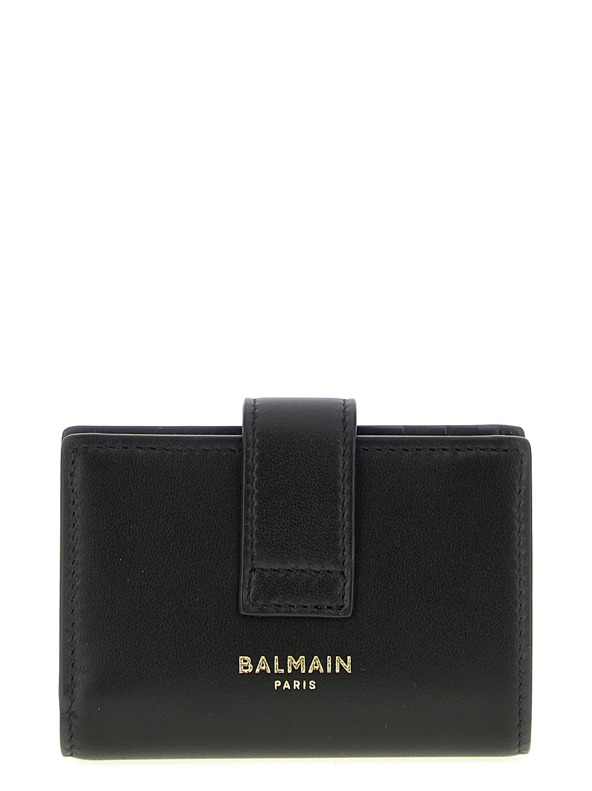 Balmain Pulse Black Lamb Leather Wallet