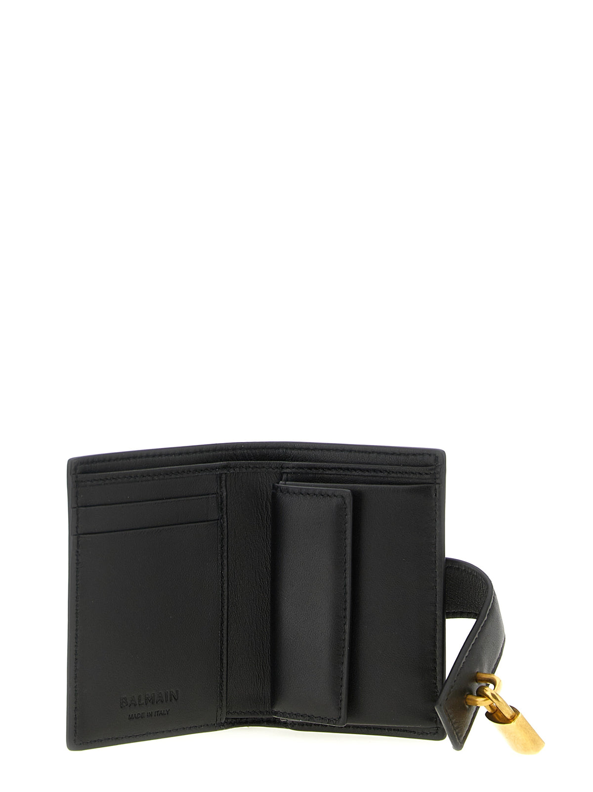 Balmain Pulse Black Lamb Leather Wallet