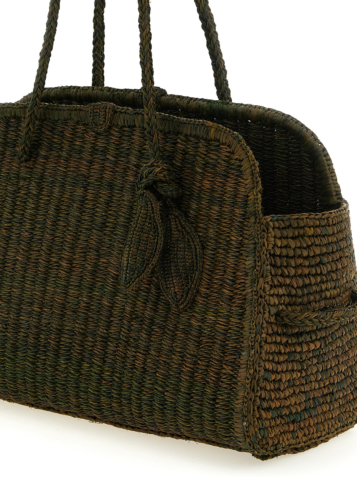 Jacquemus Bicolor Raffia Tote Bag
