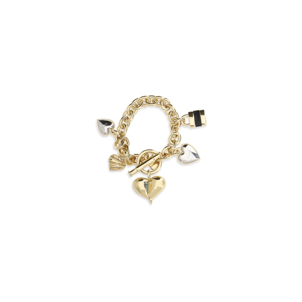 Chloé Paddington Gold & Silver-Tone Heart Charm Bracelet