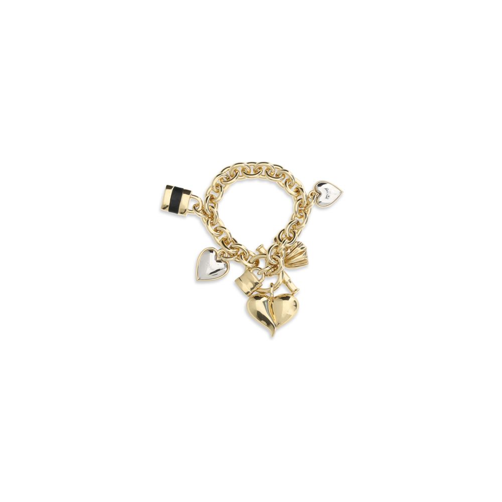 Chloé Paddington Gold & Silver-Tone Heart Charm Bracelet