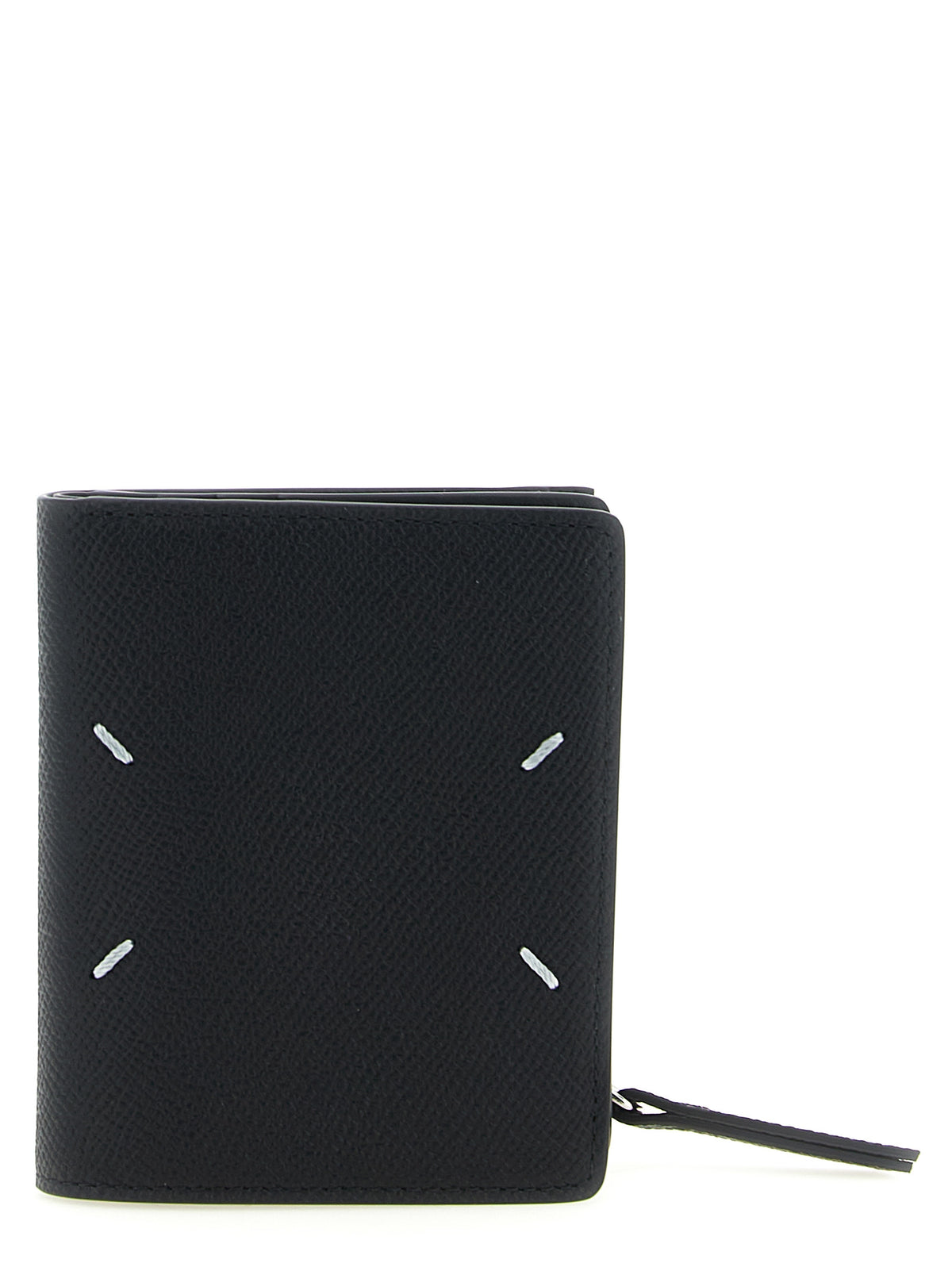 Maison Margiela Four Stitches Black Calf Leather Bi-Fold Wallet
