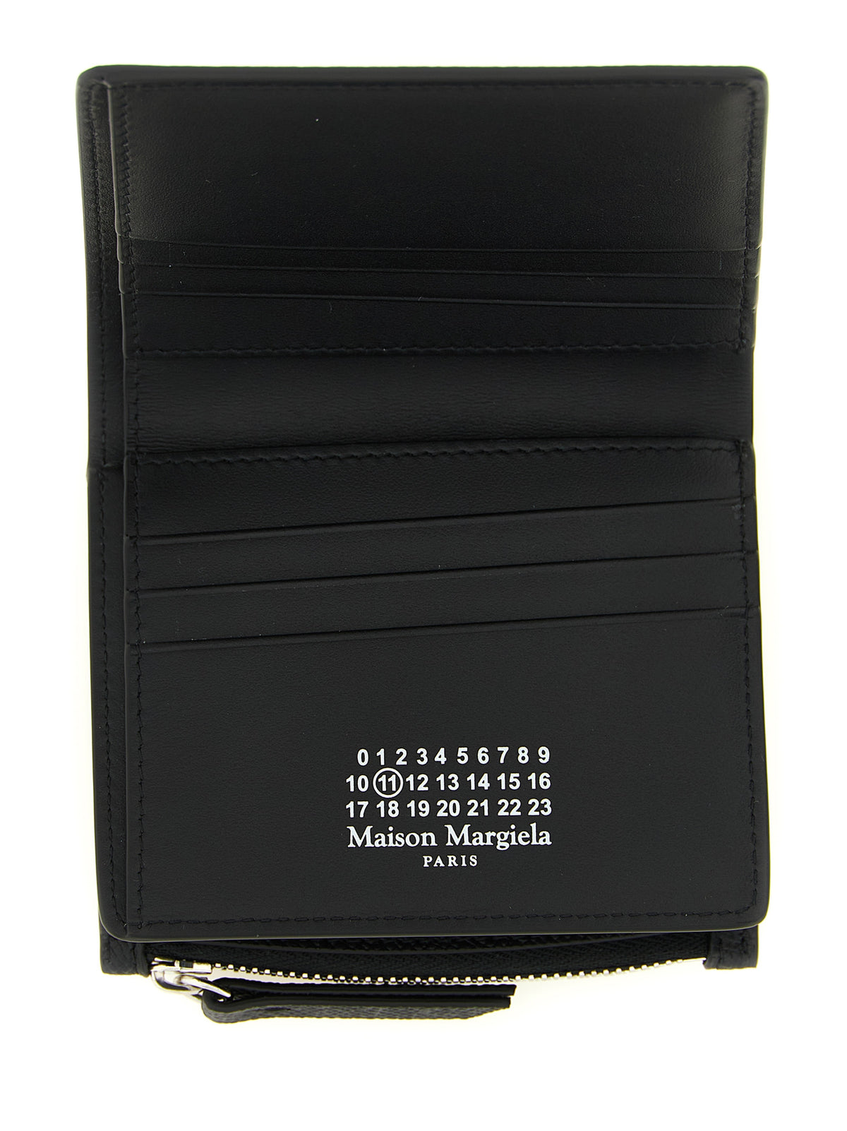 Maison Margiela Four Stitches Black Calf Leather Bi-Fold Wallet