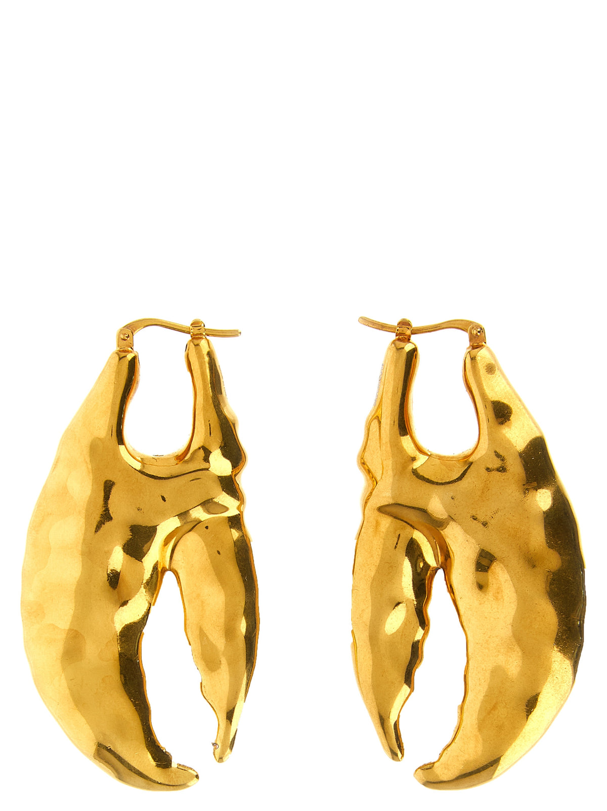 Jacquemus Les Boucles Homard Gold Lobster Claw Earrings