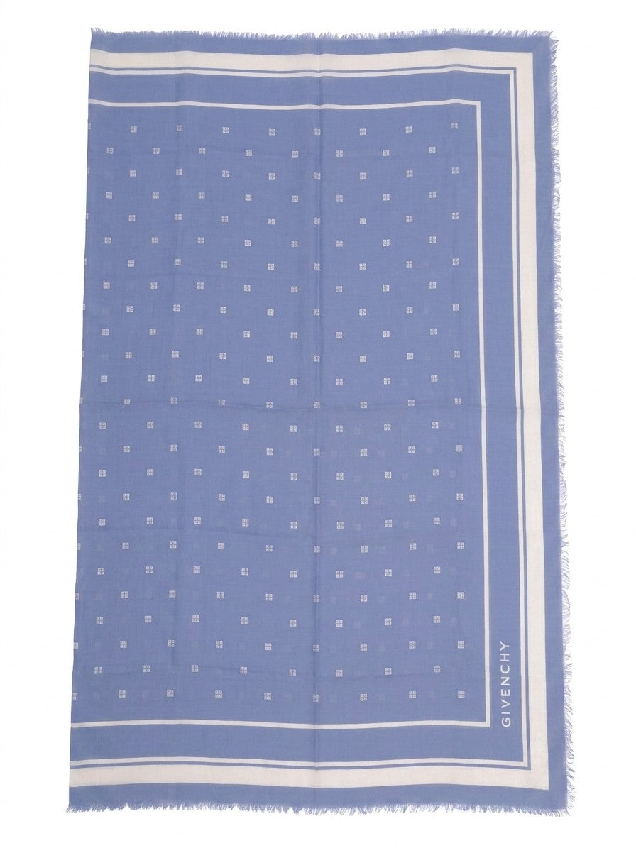 Givenchy Lavender Bicolor Wool & Silk Scarf