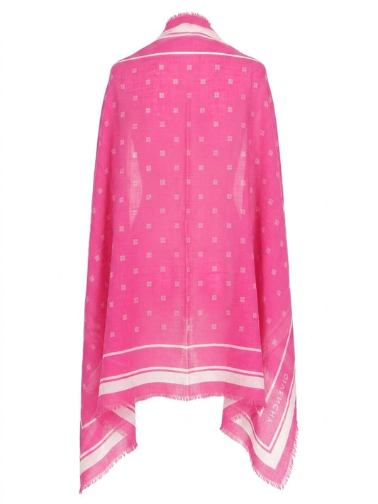 Givenchy Pink Wool & Silk Scarf