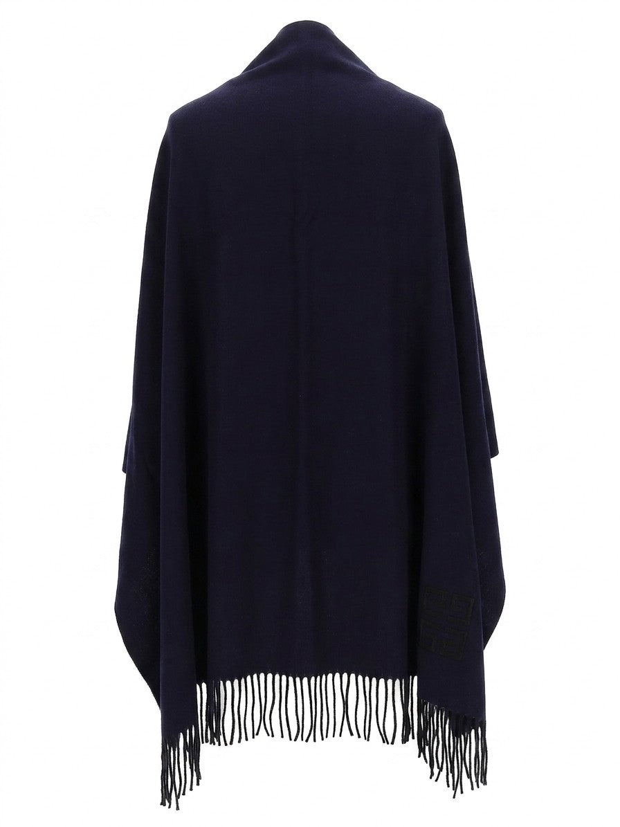 Givenchy Navy Wool Scarf