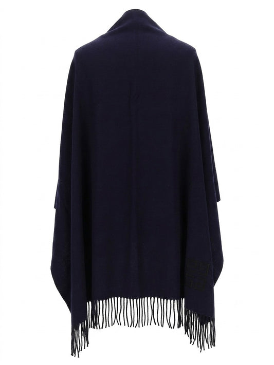 Givenchy Navy Wool Scarf