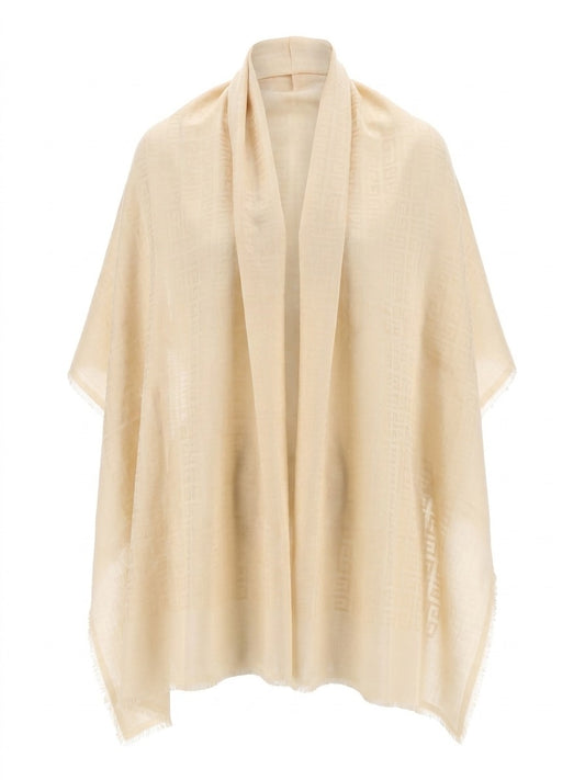 Givenchy Beige Silk Scarf