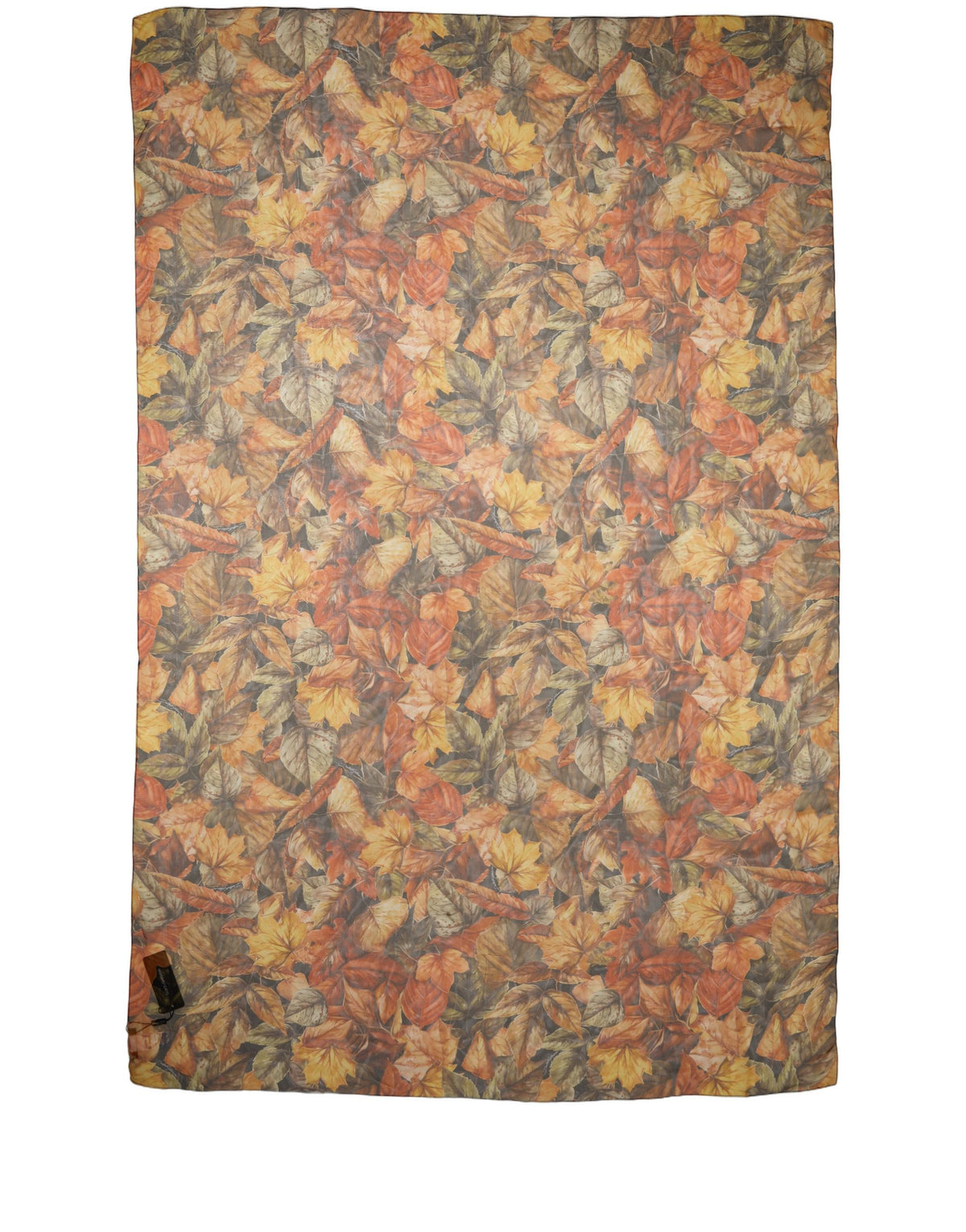 Dolce & Gabbana Multicolor Leaf Print Silk Stole