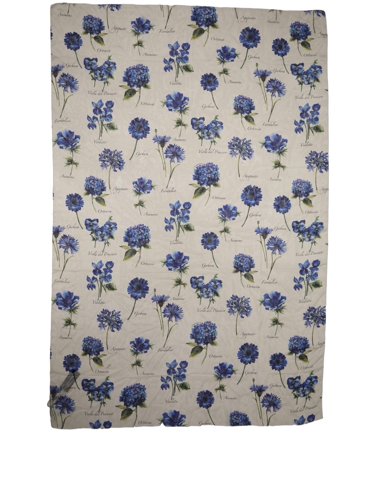 Dolce & Gabbana White Floral Silk Chiffon Stole