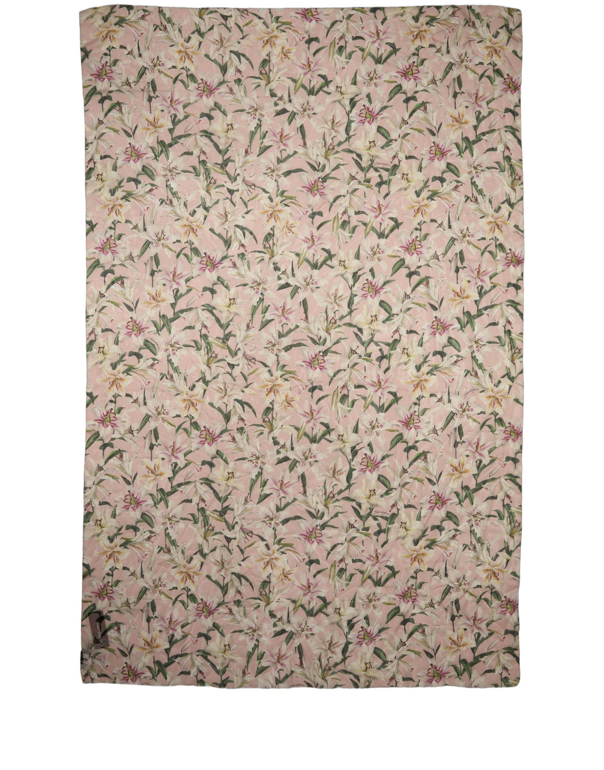 Dolce & Gabbana Pink Floral Silk Chiffon Stole