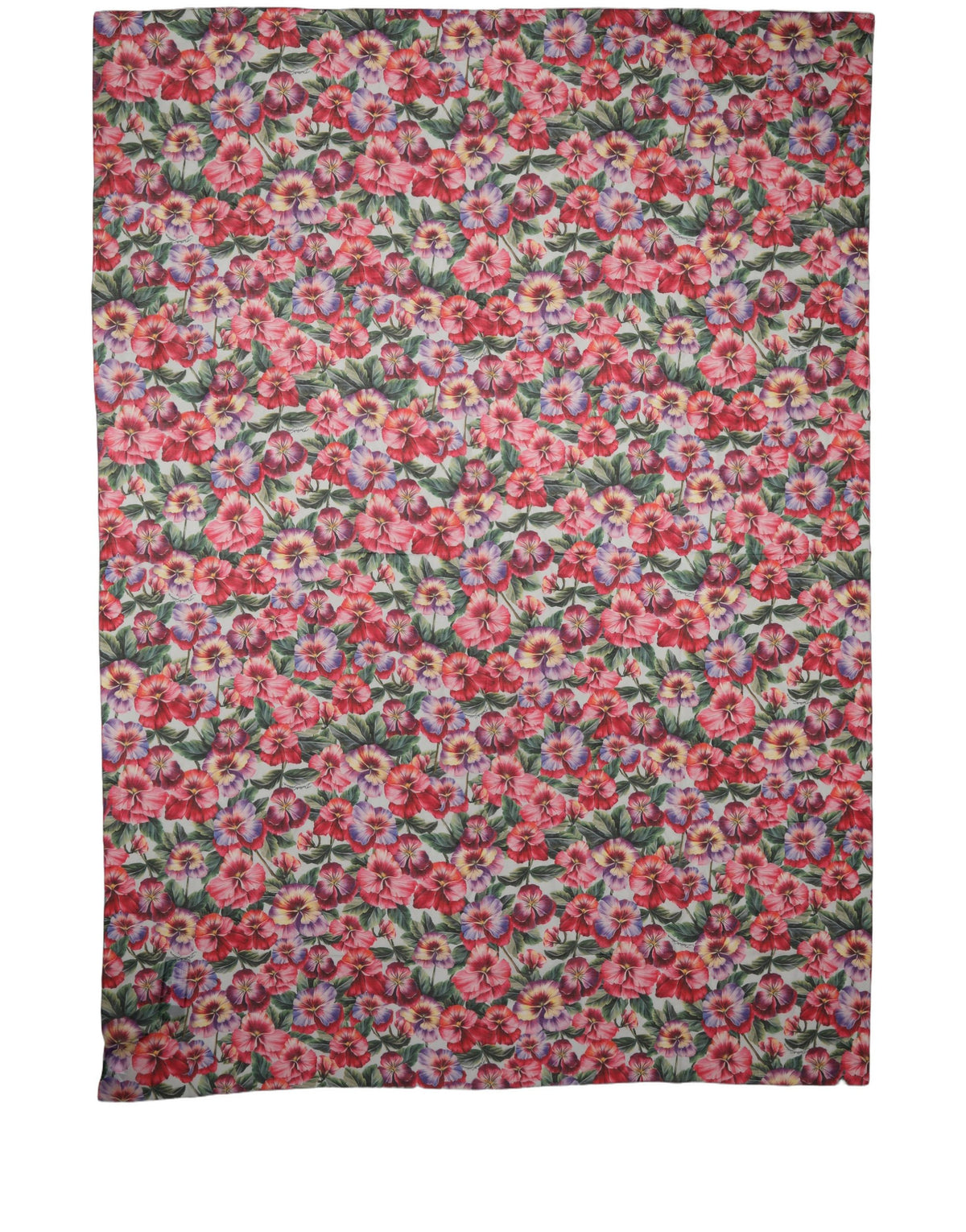 Dolce & Gabbana Multicolor Floral Cotton-Silk Lace Stole