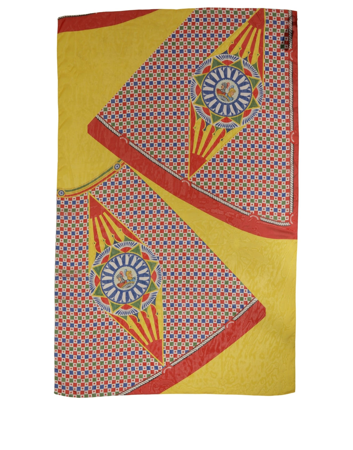 Dolce & Gabbana Multicolor Carretto Silk Stole