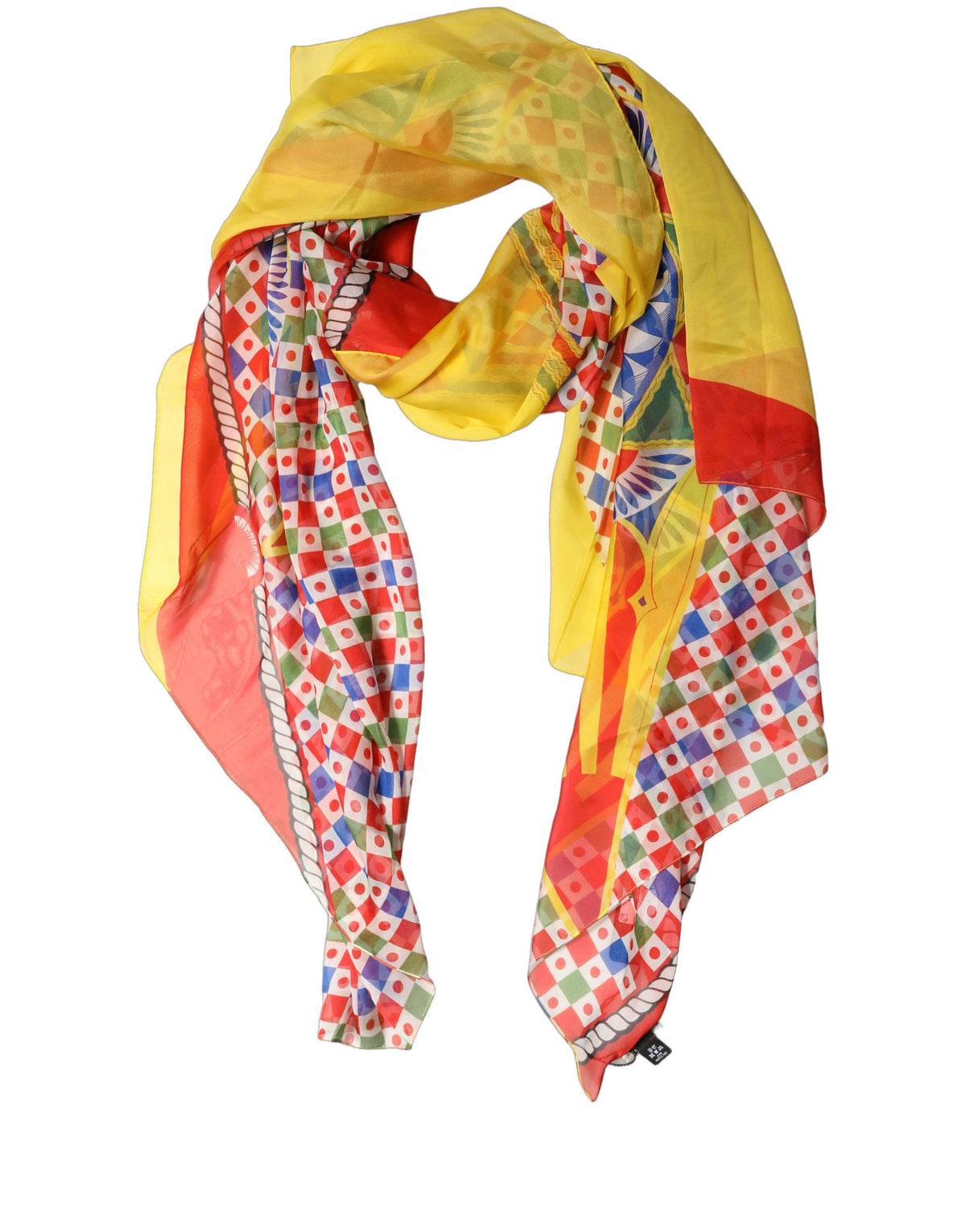 Dolce & Gabbana Multicolor Carretto Silk Stole