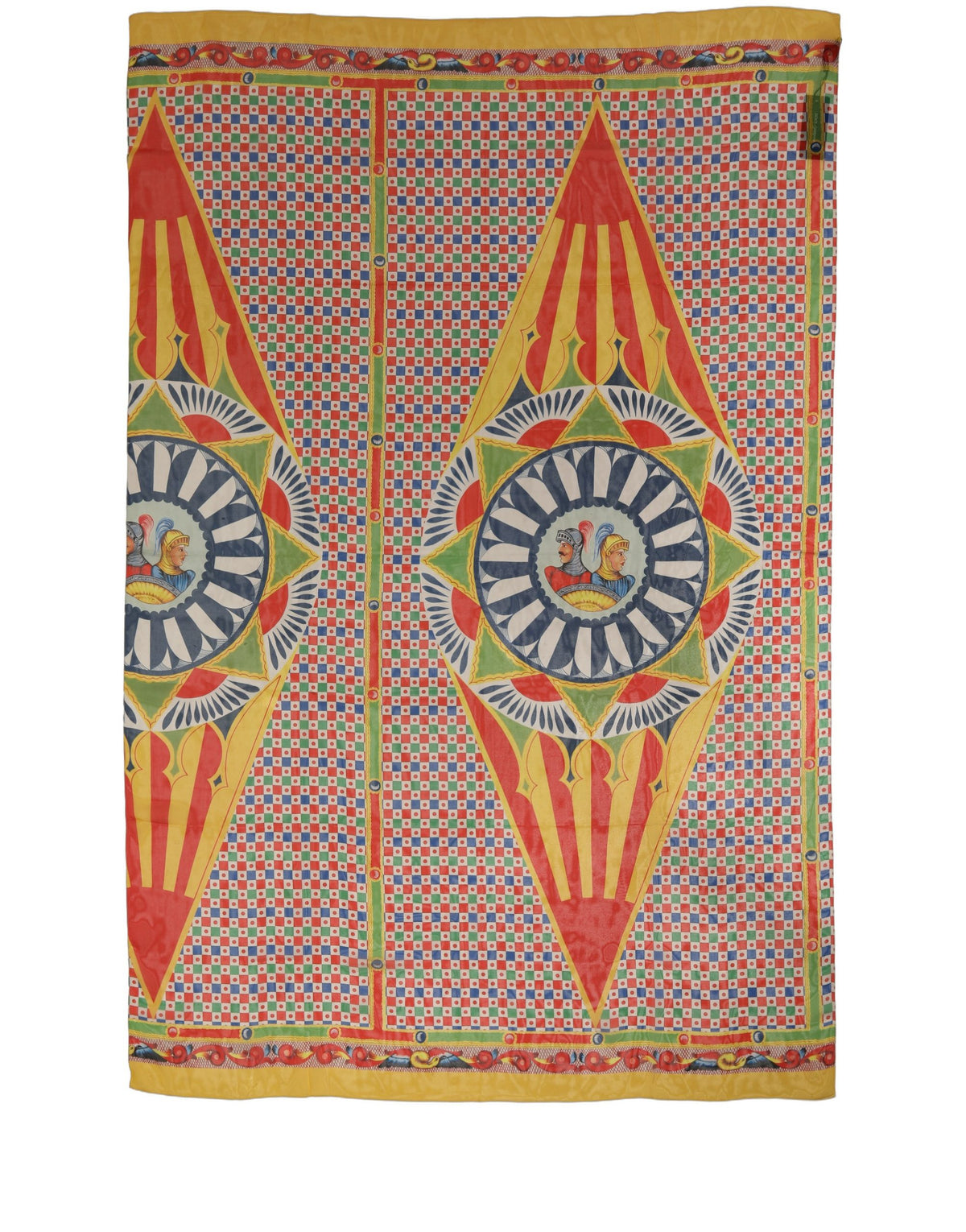 Dolce & Gabbana Blue Carretto Silk Stole