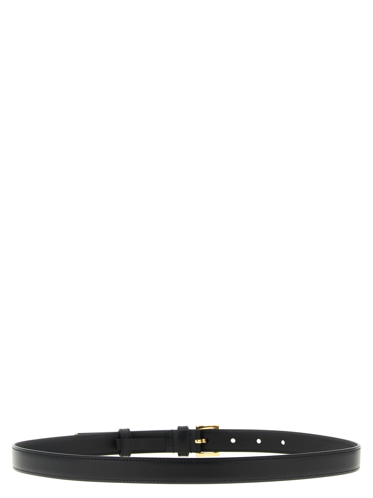 Prada Triangle Logo Leather Belt