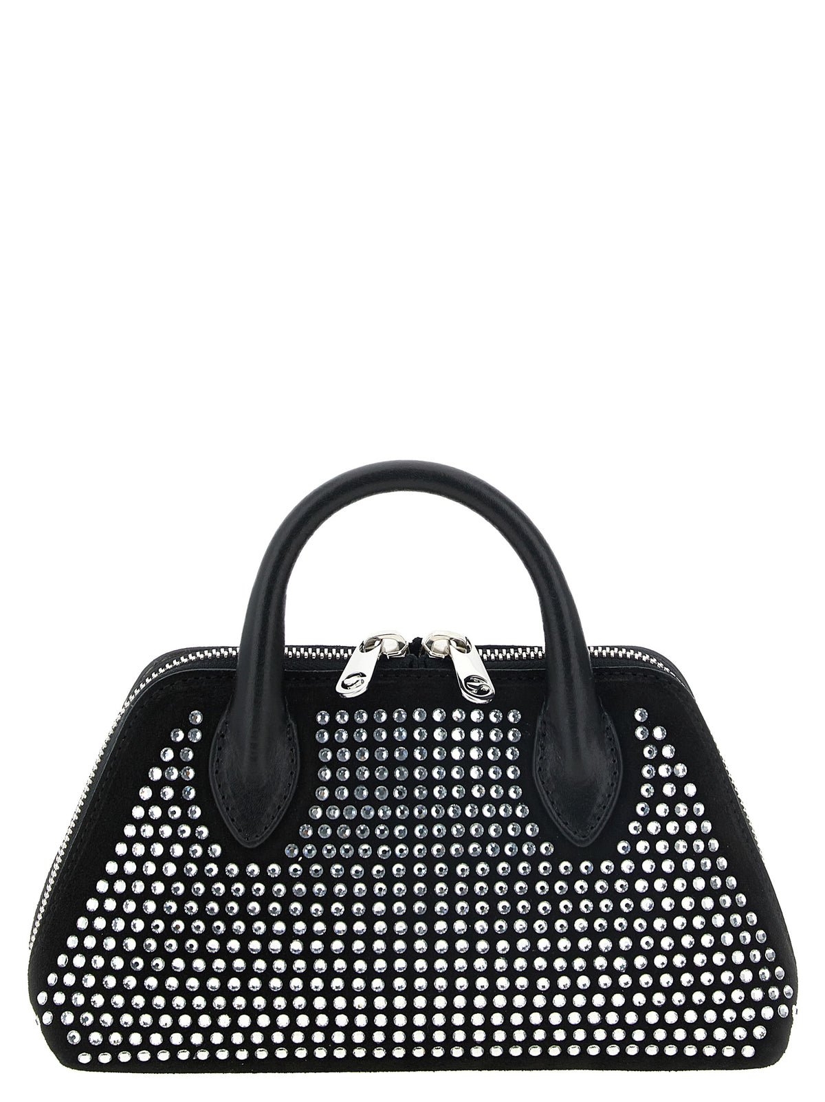 Coperni Duffle Crystal Black Leather Belt Bag