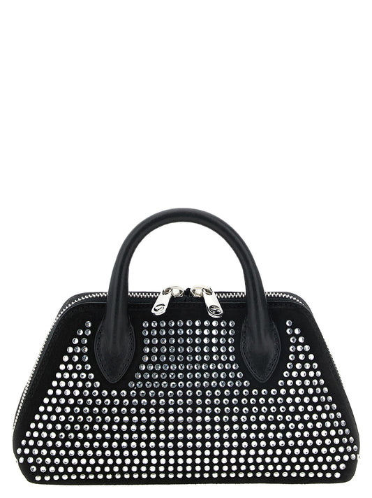 Coperni Duffle Crystal Black Leather Belt Bag