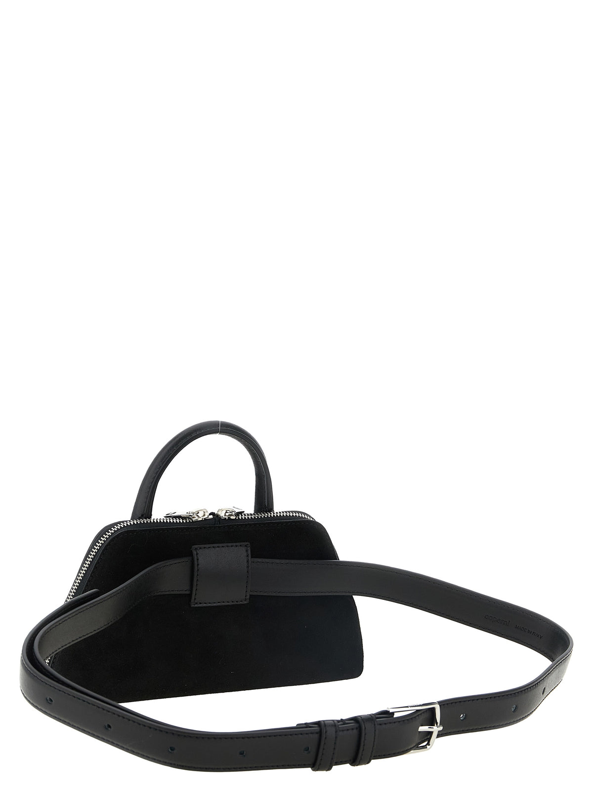 Coperni Duffle Crystal Black Leather Belt Bag