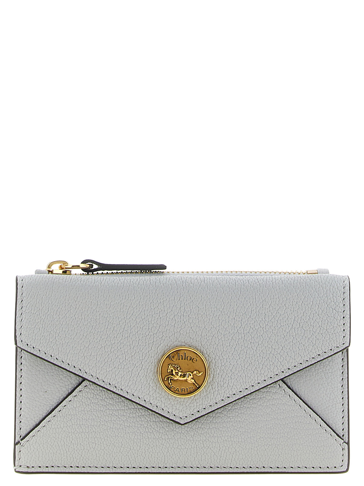 Chloé Envelope Light Blue Goatskin Leather Wallet