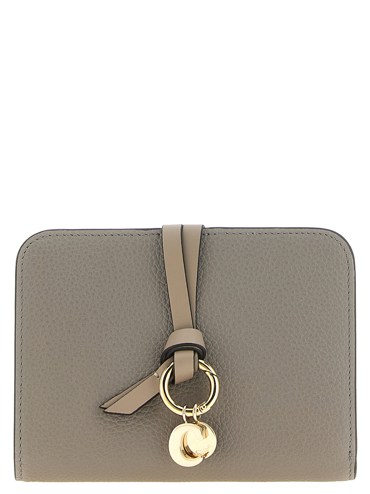 Chloé Alphabet Grey Calf Leather Bi-Fold Wallet