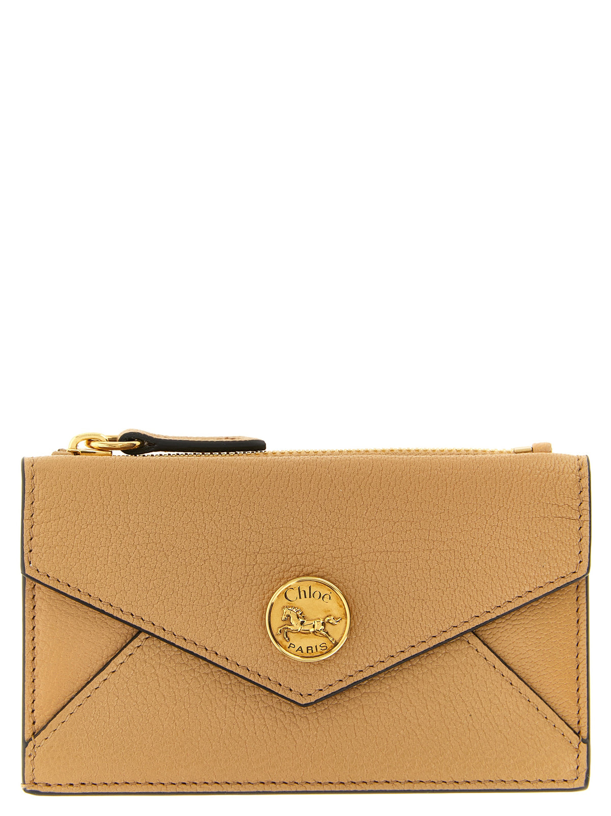Chloé Envelope Blush Pink Goatskin Leather Cardholder