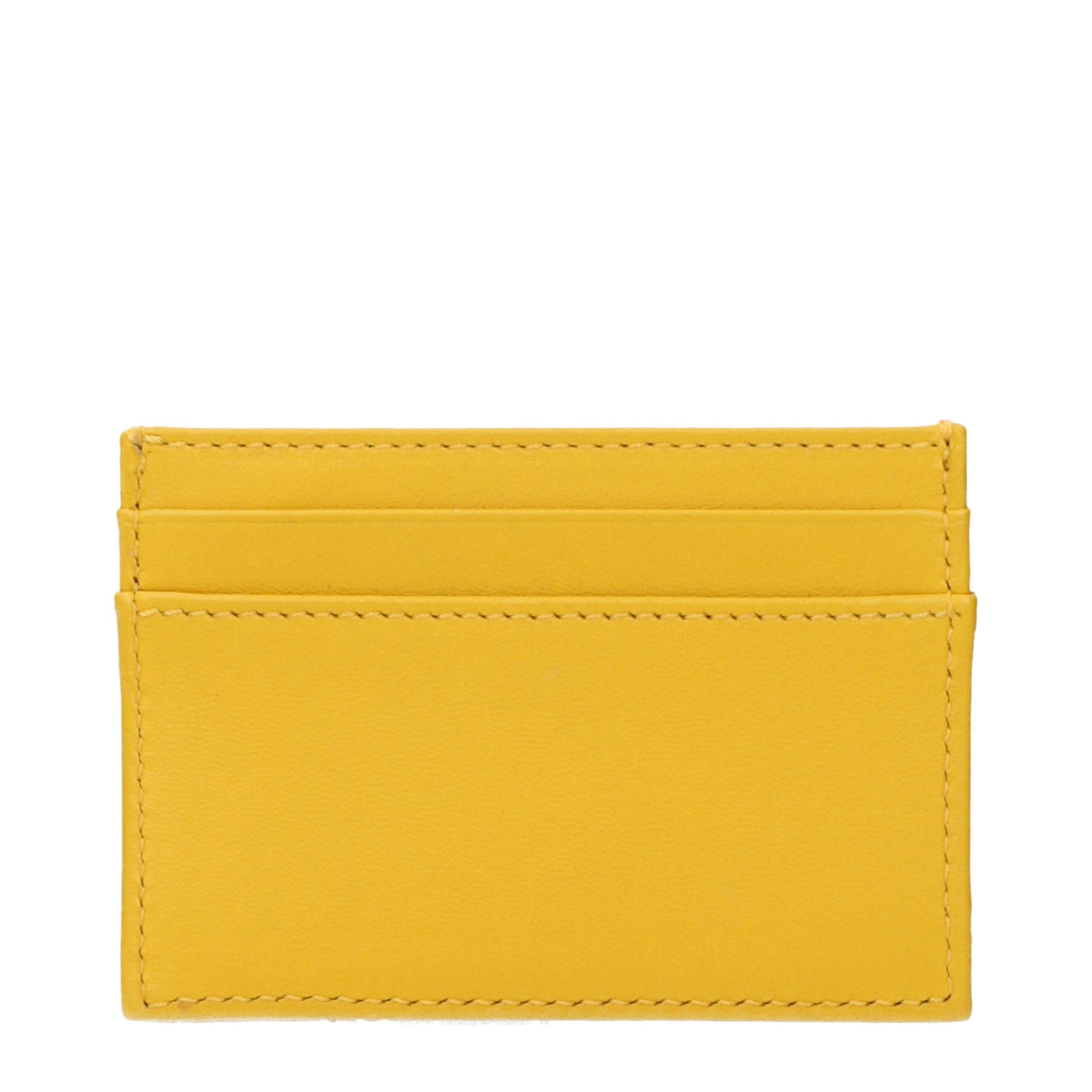 Versace Medusa Quilted Yellow Leather Cardholder