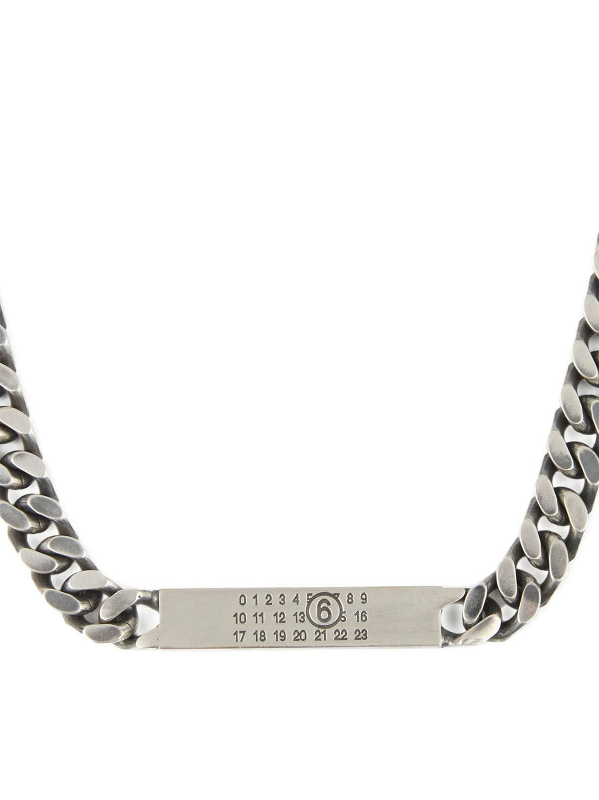 MM6 Maison Margiela Silver-Tone Classic Chain Necklace