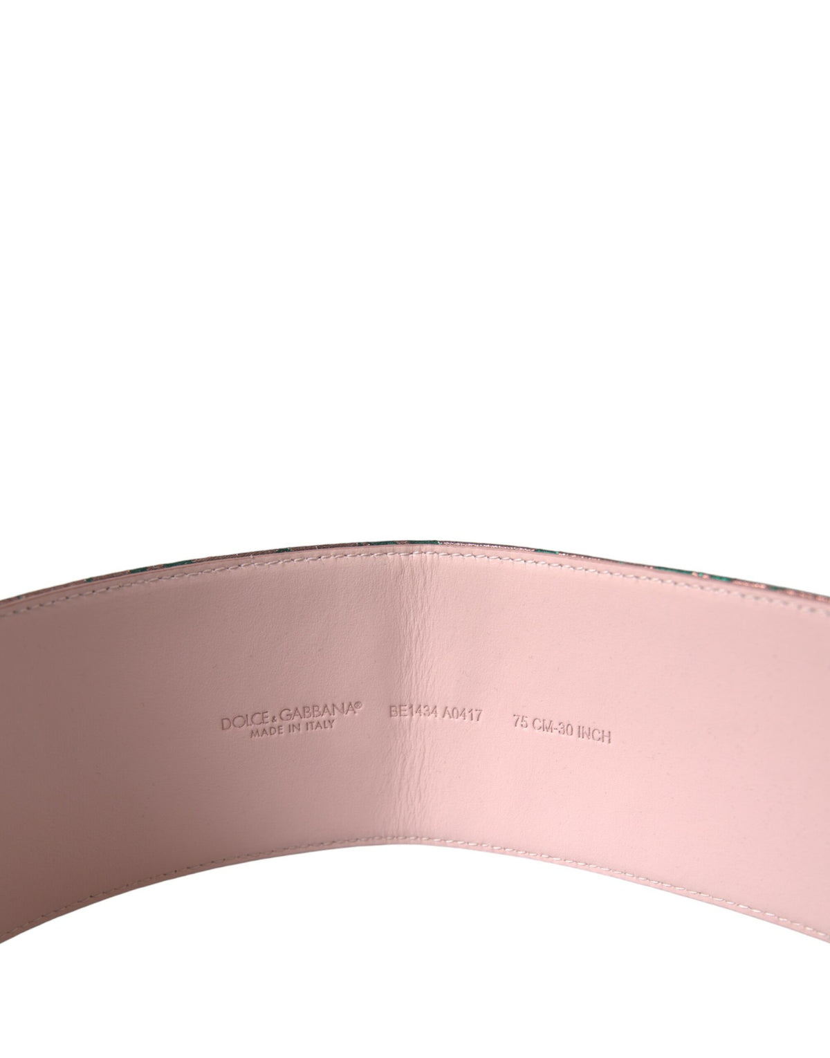 Dolce & Gabbana Multicolor Floral Jacquard Lurex Waist Belt