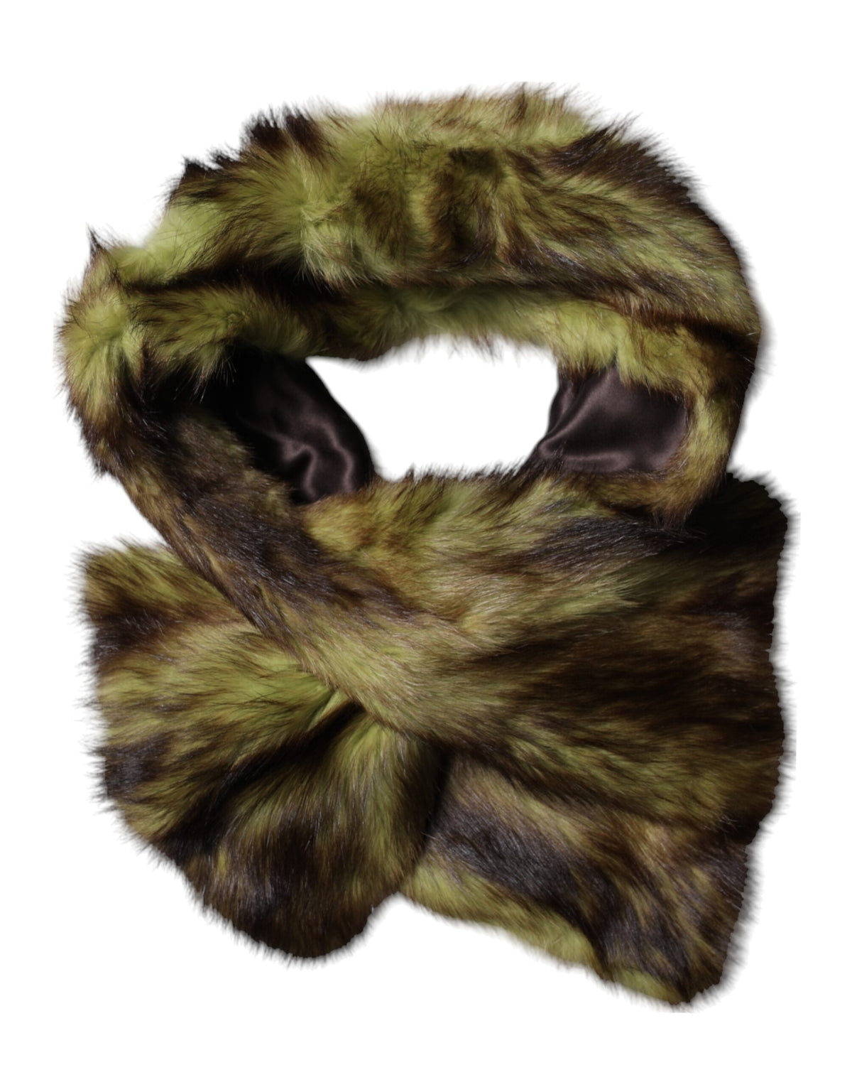 Dolce & Gabbana Multicolor Rat Mousquet Fur Wrap