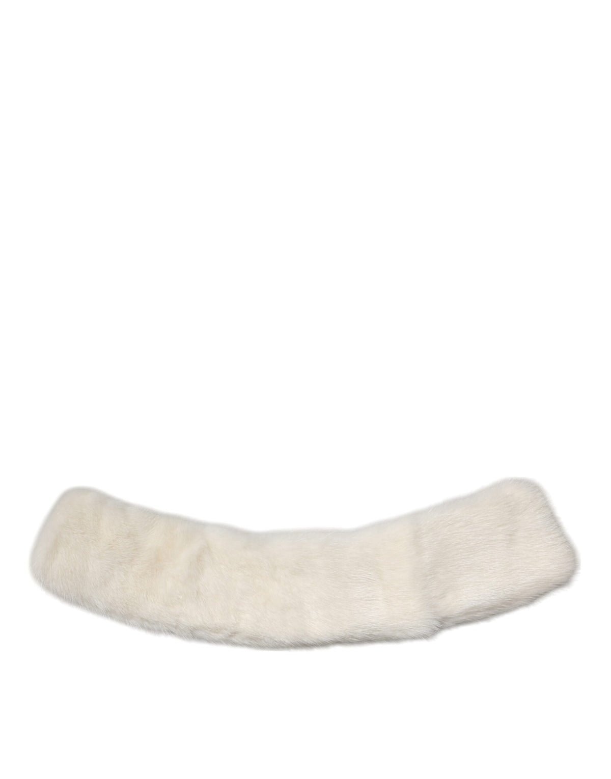 Dolce & Gabbana White Mink Fur Collar
