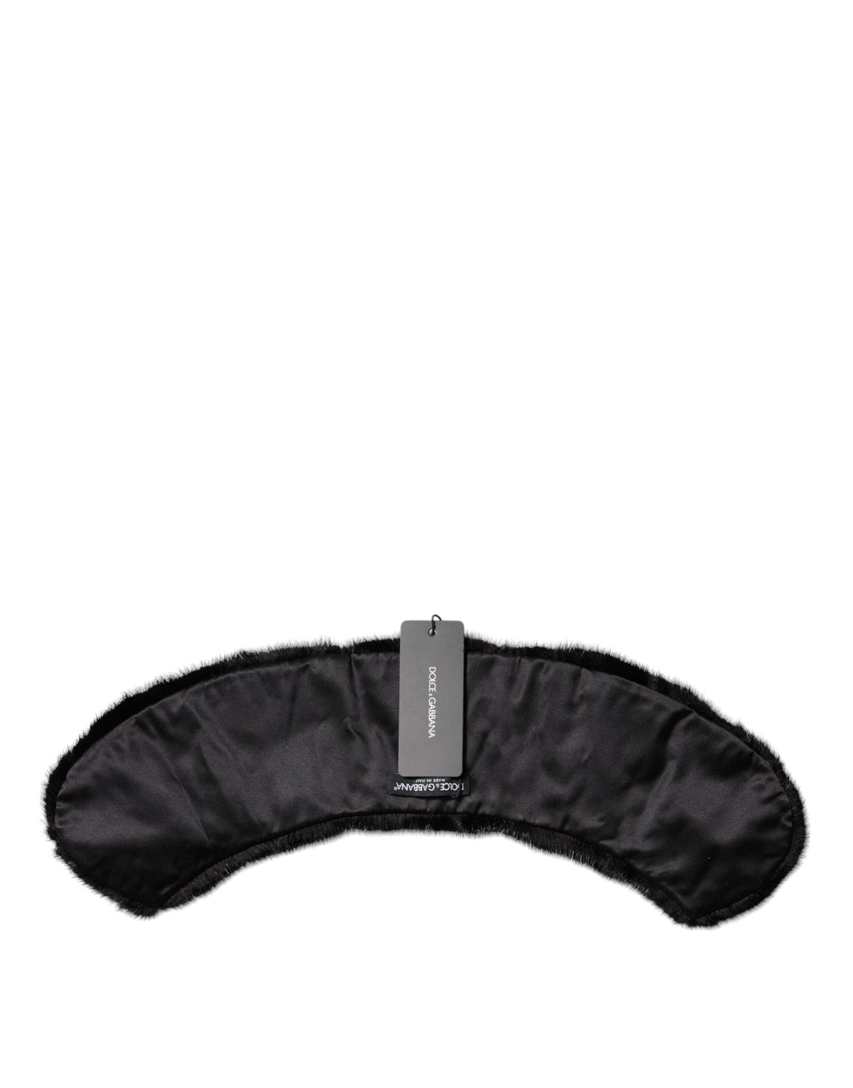 Dolce & Gabbana Black Mink Fur Collar