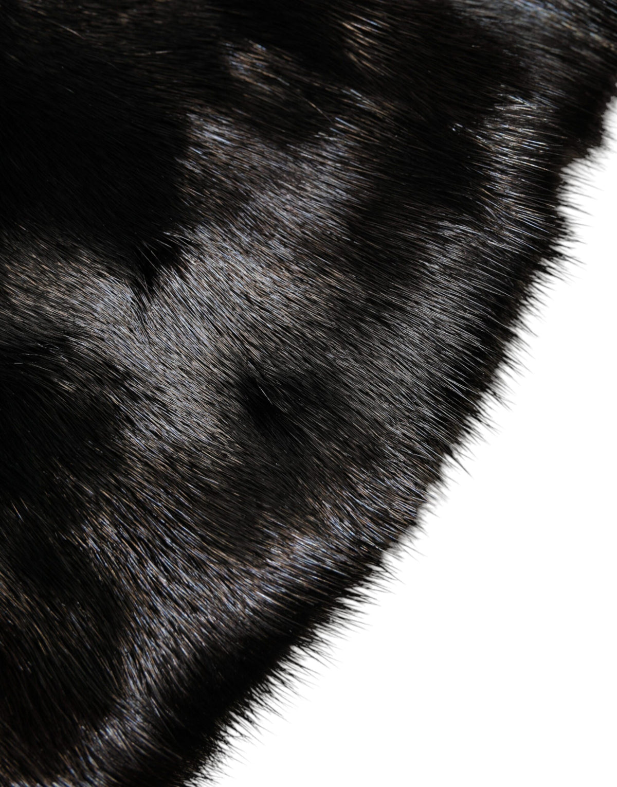 Dolce & Gabbana Black Mink Fur Collar
