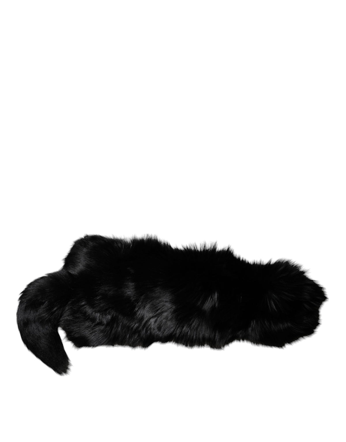 Dolce & Gabbana Black Fox Fur Collar